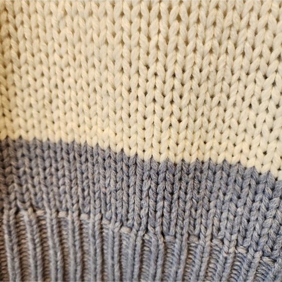 One Grey Day Striped Sweater Oversized Boxy Sweater Pink Blue Size S - Picture 5 of 8